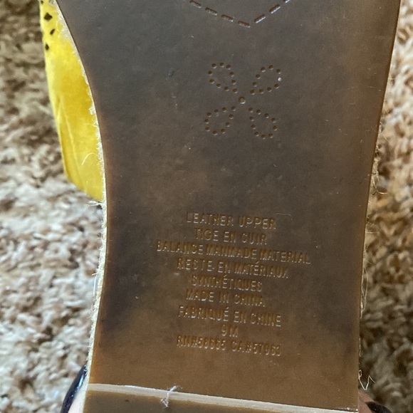 Caslon cammy platform slide sandal mustard suede - Picture 4 of 5